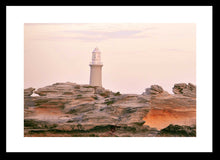 Load image into Gallery viewer, Lighthouse Photography Artwork of Bathurst Point Lighthouse Artwork. Fine Art Print with Black Frame. 
