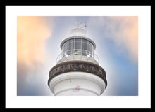 Load image into Gallery viewer, Lighthouse Photography Artwork of Byron Bay Lighthouse. Fine Art Print with Black Frame. 
