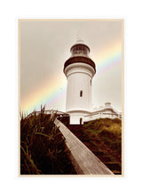 Load image into Gallery viewer, Lighthouse Photography Artwork of Cape Byron Lighthouse. Canvas Print with Wood Frame.
