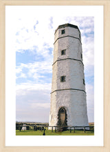 Load image into Gallery viewer, Lighthouse Photography Artwork of the Old Flamborough Head Lighthouse. Fine Art Print with Wood Frame.
