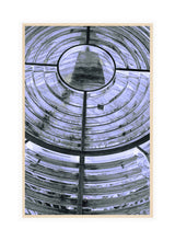 Load image into Gallery viewer, Lighthouse Photography Artwork of the spotlight in a lighthouse. Canvas Print with Wood Frame.
