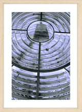 Load image into Gallery viewer, Lighthouse Photography Artwork of the spotlight in a lighthouse. Fine Art Print with Wood Frame.
