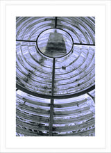 Load image into Gallery viewer, Lighthouse Photography Artwork of the spotlight in a lighthouse. Fine Art Print with White Frame.
