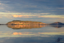 Load image into Gallery viewer, Ocean Photography Wall Art Print taken across a perfectly flat and still &quot;Shoal Bay&quot;near Albany in Southern Western Australia. Unframed Print. 
