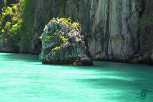 Load image into Gallery viewer, Phuket Ocean Wall Art, small island rock, broken away from the cliff face, &quot;Ko Na Khae &quot; Northwest of Phuket Island, Thailand, Framed Prints, Canvas, Acrylic
