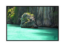 Load image into Gallery viewer, Phuket Ocean Wall Art, small island rock, broken away from the cliff face, &quot;Ko Na Khae &quot; Northwest of Phuket Island, Thailand, Framed Prints, Canvas, Acrylic
