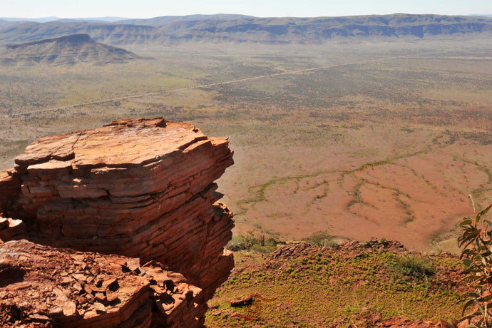 Pilbara Photography Artwork taken from the summit of Mount Bruce in the Karijini National Park. Unframed Print. 