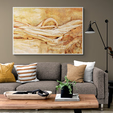 Load image into Gallery viewer, Pilbara Photography Artwork of Entwined Tree Roots in the Karijini National Park. Canvas Print with White Frame. 
