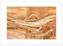 Load image into Gallery viewer, Pilbara Photography Artwork of Entwined Tree Roots in the Karijini National Park. Fine Art Print with White Frame. 
