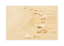 Load image into Gallery viewer, Inspirational Landscape Wall Art, yellow, sandy, weathered limestone rocks, carved by wind and  time, path to follow, Pinnacles, Western Australia, Framed Prints, Canvas, Acrylic
