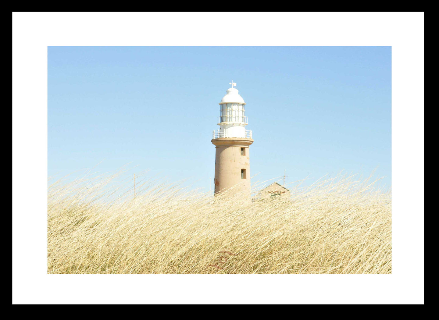 Lighthouse Artwork Vlamingh Lighthouse. Photography Fine Art Print with Black Frame.