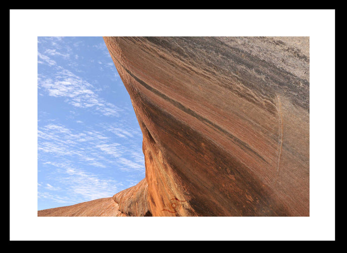 Monolith Landscape Wall Art, wave shaped Walga Rock, Cue, Western Australia, Framed Prints, Canvas, Acrylic